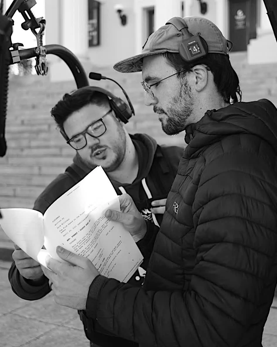 Zack Millsaps directing on set